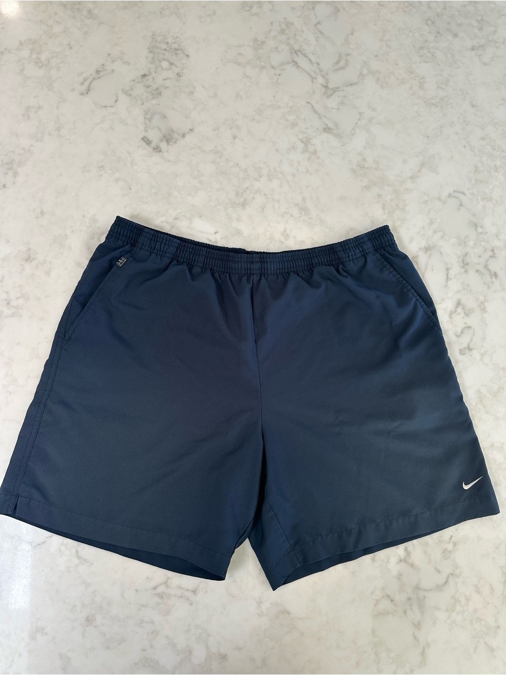 Nike Men’s Navy Dri-Fit Athletic Shorts. Size Large
